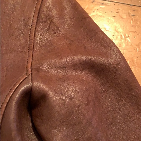 Leather Bomber Style Jacket - Picture 11 of 16